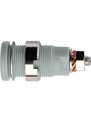Schtzinger - SEB 6445 Ni / GR - Safety socket ? 4 mm grey CAT III N/A, SEB 6445 Ni / GR, Schtzinger