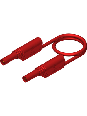 SKS Kontakttechnik - MLS SIL WS 100/1 red - Test lead ? 4 mm red 100 cm 1 mm2 CAT II, MLS SIL WS 100/1 red, SKS Kontakttechnik