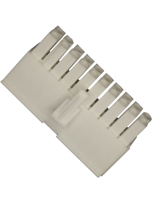 TE Connectivity - 770585-1 - Pin housing Pitch4.14 mm Poles 2 x 10 Double row / accepts male or female contacts / straight MATE-N-LOK, 770585-1, TE Connectivity