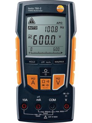 Testo - TESTO 760-2 - Multimeter digital TRMS AC+DC 600 VAC 600 VDC 10 ADC, TESTO 760-2, Testo