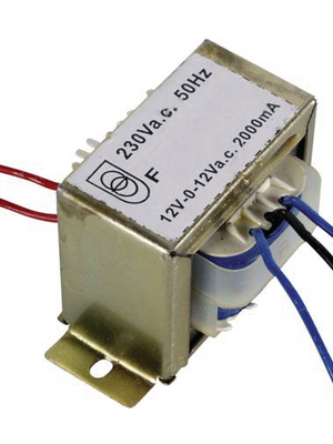 Velleman - 212048C - Transformer 2 x 12 VAC, 1 x 2 A N/A, 212048C, Velleman
