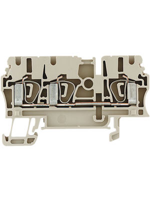 Weidmller - ZDU2.5-3AN 1608540000 - Terminal block beige 0.13...2.5 mm2, 1608540000, ZDU2.5-3AN 1608540000, Weidmller