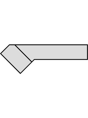 Weller - RTW 4 - Tweezer soldering tip pair Chisel, bent 45 6 mm, RTW 4, Weller