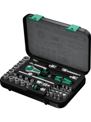 Wera - 8100 SA 2 Zyklop 1/4" - Zyklop Ratchet Set, 8100 SA 2 Zyklop 1/4", Wera