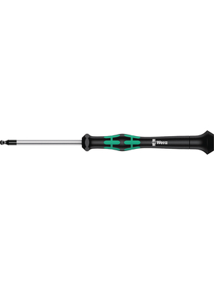 Wera - 2052 SW1,3x60 - Screwdriver Hex with ball tip 1.3, 2052 SW1,3x60, Wera