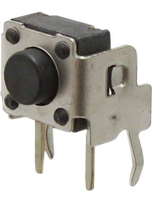 Wrth Elektronik - 431256038716 - Tact Switch right angled with ground terminal THT 12 VDC 50 mA black, 431256038716, Wrth Elektronik