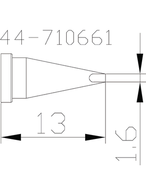 Xytronic - 44-710661 - Soldering tip, 44-710661, Xytronic