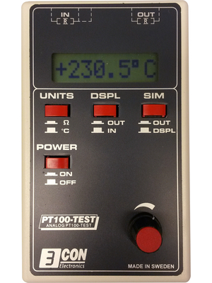 3CON Electronics - PT05E - Simulator, Pt-100, PT05E, 3CON Electronics