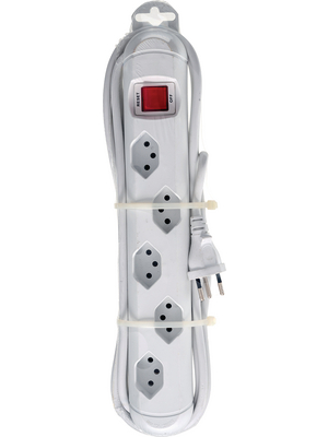 Steffen - 207620235 - Outlet strip, Resettable, 5xJ (T13), 3 m, Type 12, 207620235, Steffen