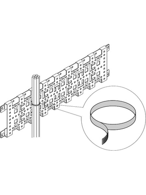 Pentair Schroff - 20118-624 - Hook and loop strip, 20118-624, Pentair Schroff