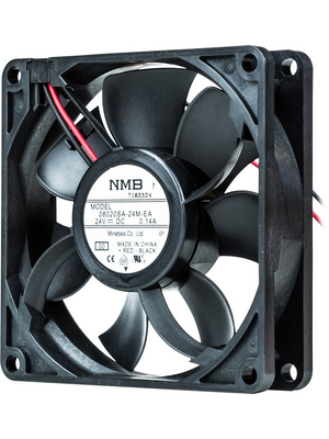 NMB - 08020SA-24M-EA-00 - Axial fan 80 x 80 x 20 mm 67.8 m3/h 24 VDC 2.16 W, 08020SA-24M-EA-00, NMB