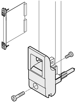 Pentair Schroff - 20817-708 - Top Front Handle black RAL 9005, 20817-708, Pentair Schroff