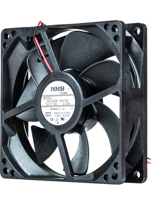 NMB - 09225SA-12N-EA-D0 - Axial fan 92 x 92 x 25 mm 87 m3/h 12 VDC 1.92 W, 09225SA-12N-EA-D0, NMB