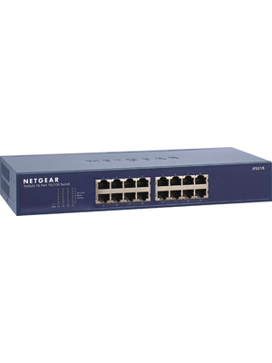 Netgear - JFS516-200EUS - ProSAFE Switch 16x 10/100, Desktop / 19", JFS516-200EUS, Netgear