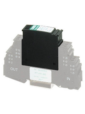 Phoenix Contact - PT 4X1-24DC-ST - Surge protection plug - 2838322, 0.3 A Number of poles=4, PT 4X1-24DC-ST, Phoenix Contact