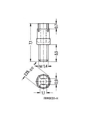 EPCOS - B65539-C1003-X1 - Adjustment screw Polyethylentherephthalate, B65539-C1003-X1, EPCOS