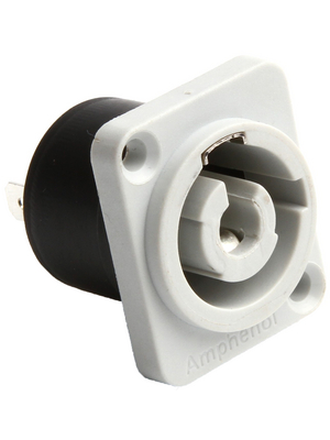 Amphenol - HP-3-MDGW - XLR, Receptacle 3 N/A HP Soldering lugs grey, HP-3-MDGW, Amphenol