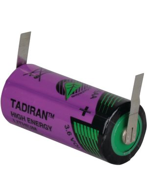 Tadiran Batteries - SL-761 T - Lithium battery 3.6 V 1500 mAh, 2/3AA, SL-761 T, Tadiran Batteries