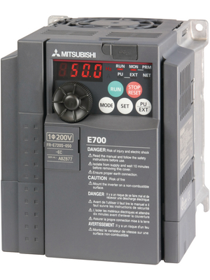 Mitsubishi Electric - FR-E720S-050SC-EC - Converter FR-E720S 0.75 kW, 200...240 VAC Single phase, FR-E720S-050SC-EC, Mitsubishi Electric