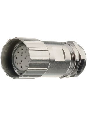 Hummel - 7101 5 12 04D - Connector straight, Poles=12  Female, Cable mount, 7101 5 12 04D, Hummel