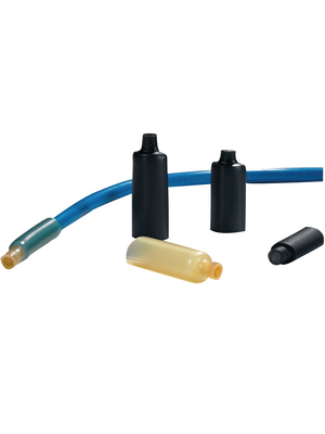 HellermannTyton - PEC-3/1-PEX-BK-L1 - Pinched end cap, 3:1, 3 mm black - 416-00000, PEC-3/1-PEX-BK-L1, HellermannTyton