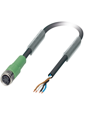 Phoenix Contact - SAC-4P- 1,5-PUR/M 8FS - Actuator/sensor cable M8 Socket Open 1.50 m, SAC-4P- 1,5-PUR/M 8FS, Phoenix Contact