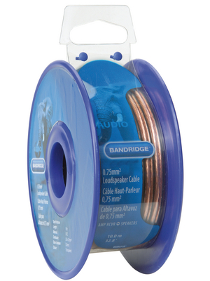 Bandridge - BRM0710 - Audio cable   2 x0.75 mm2 transparent, BRM0710, Bandridge