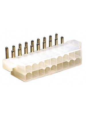 Molex - 5569-18A1 / 3929-1188 - Male header Pitch4.2 mm Poles 2 x 9 Mini-Fit Jr, 5569-18A1 / 3929-1188, Molex