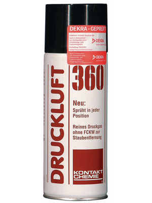 Kontakt Chemie - DRUCKLUFT 360, 200 ML, ML - Airduster Spray 200 ml, DRUCKLUFT 360, 200 ML, ML, Kontakt Chemie