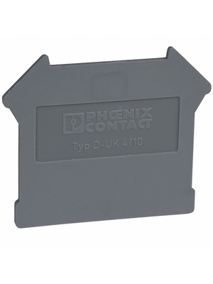 Phoenix Contact - D-UK 4/10 - Side wall, width 1.8 mm grey, D-UK 4/10, Phoenix Contact