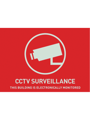 Abus - AU1313 - Warning sticker Video -UK- 74 x 52.5 mm, AU1313, Abus