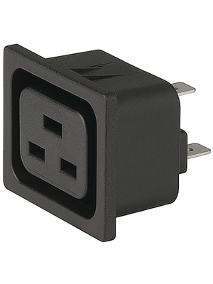 Schurter - 4797.0015 - Flush-type appliance outlet C19 Snap-in, 4797.0015, Schurter