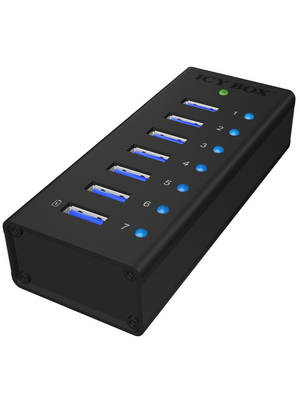 ICY BOX - IB-AC618 - Hub USB 3.0 7x, IB-AC618, ICY BOX