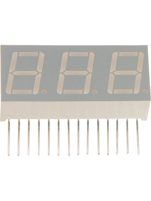 Everlight Electronics - ELT-541GWA/R - 7-segment LED-display green 14.22 mm THT, ELT-541GWA/R, Everlight Electronics