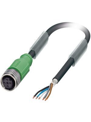 Phoenix Contact - SAC-5P- 5,0-PUR/M12FS SH - Actuator/sensor-cable M12 Socket Open 5.00 m, SAC-5P- 5,0-PUR/M12FS SH, Phoenix Contact