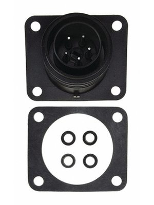 Bulgin - PX0941/05/P - Appliance plug with flange, 5-pole Poles 5, PX0941/05/P, Bulgin