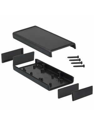 Hammond - 1593XBK - Shell case  black 66 x 28 mm ABS IP 40 N/A, 1593XBK, Hammond