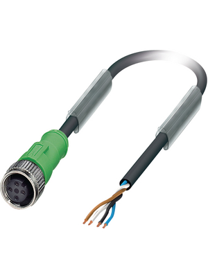 Phoenix Contact - SAC-4P- 1,5-PUR/M12FS - Actuator/sensor-cable M12 Socket Open 1.50 m, SAC-4P- 1,5-PUR/M12FS, Phoenix Contact