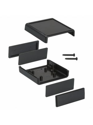 Hammond - 1593KBK - Shell case  black 66 x 28 mm ABS IP 40 N/A, 1593KBK, Hammond