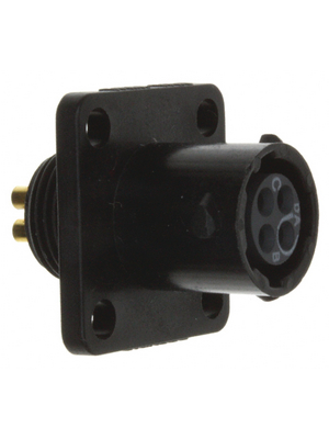 Souriau - UTS08E4S - Panel Mount Socket with Flange UTS Hi seal Poles=4 N/A Female Housing size8, UTS08E4S, Souriau