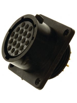 Souriau - UTS014E19S - Panel Mount Socket with Flange UTS Hi seal Poles=19 N/A Female Housing size14, UTS014E19S, Souriau