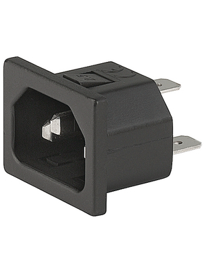 Schurter - 6162.0155 - Flush-type device plug C14 Snap-in, 6162.0155, Schurter