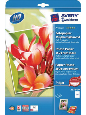 Avery Zweckform - 2556-20 - Zweckform Inkjet photo paper A4, 2556-20, Avery Zweckform