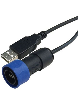 Bulgin - PXP4040/B/2M00 - Cable assembly A plug-micro B plugP, PXP4040/B/2M00, Bulgin