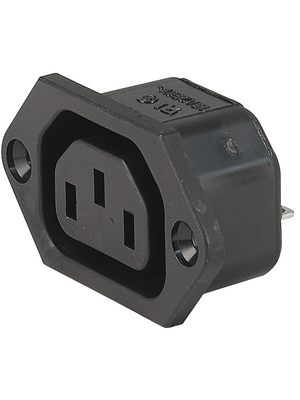 Schurter - 6600.3100.21 - Flush-type appliance inlet C13 Screw mounting, 6600.3100.21, Schurter