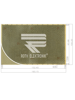 Roth Elektronik - RE200-C3 - Laboratory card CEM3 heat tin-plated, RE200-C3, Roth Elektronik
