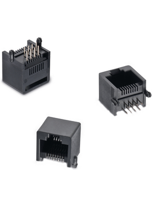 Wrth Elektronik - 615008148521 - Modular jack horizontal 8 tab up THT, 615008148521, Wrth Elektronik