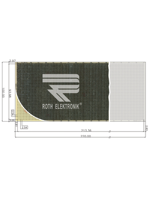 Roth Elektronik - RE210-S2 - Laboratory card CEM3 heat tin-plated, RE210-S2, Roth Elektronik