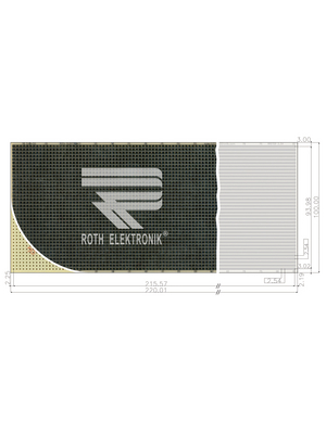 Roth Elektronik - RE510-S2 - Laboratory card CEM3 heat tin-plated, RE510-S2, Roth Elektronik