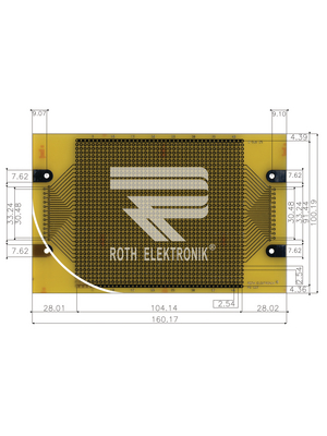Roth Elektronik - RE225-LF - Laboratory card FR4 epoxy heat tin-plated, RE225-LF, Roth Elektronik